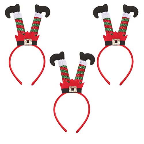 HAPINARY Weihnachts Stirnband 3er Satz Haarschmuck Kopfschmuck Festliche Dekoration Für Party Geburtstag Weihnachts Kostümball von HAPINARY
