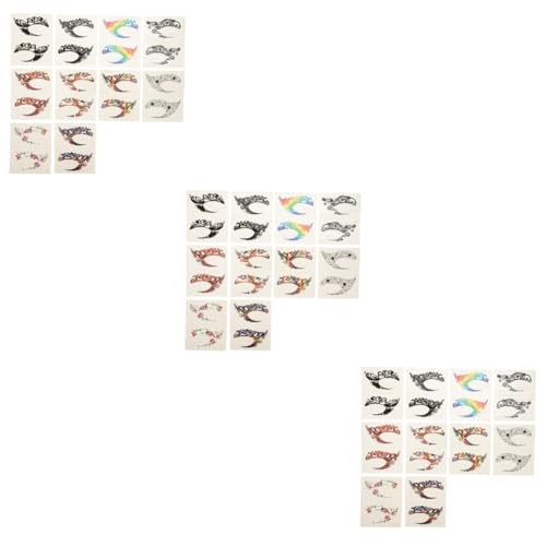 HAPINARY 30paare Temporäre Augen-make-up Aufkleber Kunst Augenliner Und Lidschatten Aufkleber Für Partys Und Cosplay Mischvarianten Einfach Anzubringen von HAPINARY