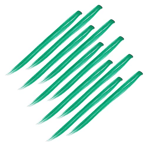 HAPINARY 30 Stk Perückenstück Lockiges Haarteil Für Mädchen Lockige Echthaarperücken Haarspangen Für Mädchen Farbige Haarspangen Grüne Haarspangen Grüne Perücken Hochtemperaturdraht Green von HAPINARY