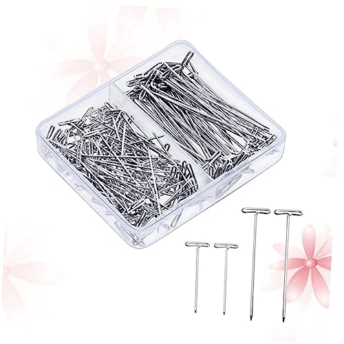 HAPINARY 300 Stück 51 Mm Und 38 Mm T-pins Für Perücken Einfaches Metall-t-pins-set Für Perückenmodellieren Und Basteln von HAPINARY