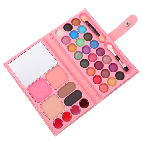 HAPINARY Farben Faltbare Lidschattenpalette für Kinder Lidschattenpuder Kosmetikpfanne Make-Up-Zubehör Mädchen Anfänger von HAPINARY