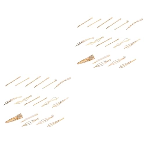 HAPINARY 34stücke Teiliges Geometrischer Haarschmuck Clips Mit Kunstperlen Metall Haarklammern Für Mädchen Haaraccessoires Für Hochzeiten Und Besondere Anlässe von HAPINARY