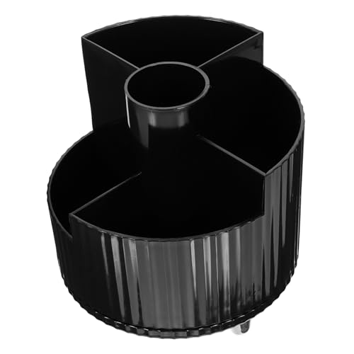 HAPINARY Kosmetik Organizer Rund Lagerung Für Make-up-pinsel Stifthalter Mit Drehmechanismus Praktische Aufbewahrungsbox Für Kleine Gegenstände Dekoratives Schreibtisch-accessoire von HAPINARY