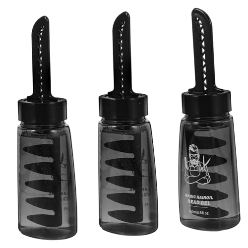 HAPINARY 3stücke Nachfüllbare Haargel-flasche Mit Kamm Praktischer Haarstyling-gel- Für Männer Für Zuhause von HAPINARY