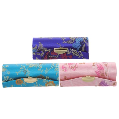 HAPINARY 3Pcs Purse Essentials Mini Essentials Für Geldbeutel Lippenstift Beutel Lippenstift Gehäuse Für Frauen Tragbarer Lippenstifthalter Lipgloss Hülle Tragbare Kosmetiktasche Frauen von HAPINARY
