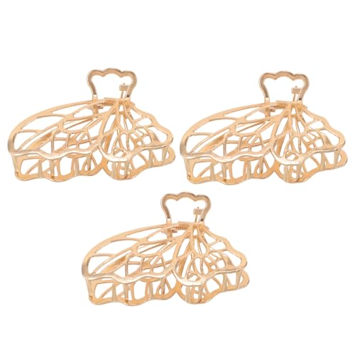 HAPINARY 3stücke Schmetterlings-haarklammern Für Frauen Rutschfeste Haarclips Haarschmuck Aus Hochwertigem Material Zum Befestigen Beim Duschen Kochen Oder Sport Schmetterlings-design von HAPINARY