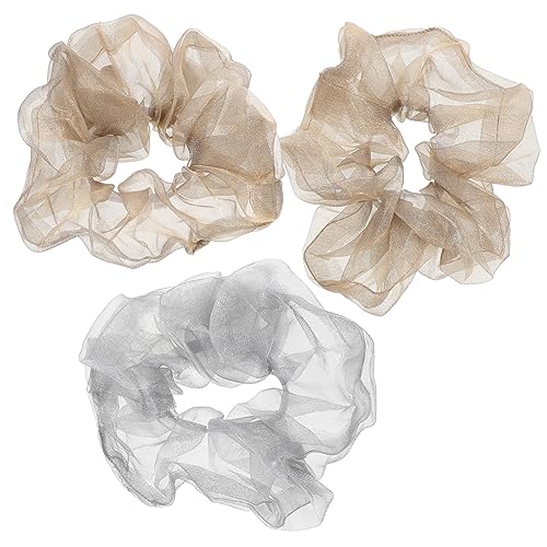HAPINARY 3stücke Glitzernde Haargummis Elastische Haargummis Für Mädchen Und Frauen Geeignet Für Alltag Partys Sport Und Reisen Schicke Haaraccessoires Zum Binden Von Haarknoten von HAPINARY