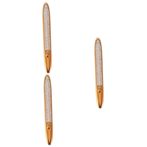 HAPINARY 3St selbstklebende Wimperntusche Wimpernwerkzeug selbstklebender Eyeliner pro liner eyeliner stickset für anfänger kein blühender Eyeliner kosmetische Accessoires Plastik Golden von HAPINARY