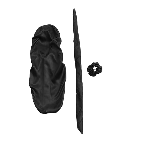 HAPINARY 3stücke Teiliges Satin Schlafhaube Für Damen Elastische Nachtmütze Schutz Für Schlaf Und Hautpflege Und Atmungsaktiv Hält Geschmeidig Bettwäsche Sauber von HAPINARY