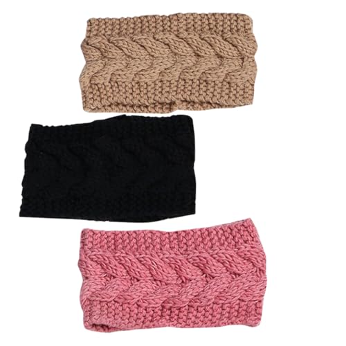 HAPINARY 3stücke Gestricktes Stirnband Aus Warmer Wolle Damen Haarband Elastische Haarbänder Für Outdoor-aktivitäten Bequeme Kopfbedeckung HAPINARY 3stücke Gestricktes Stirnband Aus Warmer Wolle Damen Haarband Elastische Haarbänder Für Outdoor-aktivitäten Bequeme Kopfbedeckung von HAPINARY