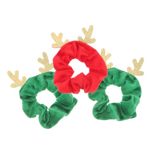 HAPINARY 3stücke Teiliges Lustiger Haarbänder Mit Rentier-geweih-design Für Mädchen Haaraccessoires Für Weihnachten Und Festliche Anlässe Elastisch Und Bequem von HAPINARY