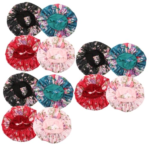HAPINARY 12stücke Teiliges Satin Schlafhaube Für Damen Elastische Haarmütze Für Lockiges Haar Vielseitig Einsetzbar Beim Schlafen Waschen Und Frisieren Und Weinrot HAPINARY 12stücke Teiliges Satin Schlafhaube Für Damen Elastische Haarmütze Für Lockiges Haar Vielseitig Einsetzbar Beim Schlafen Waschen Und Frisieren Und Weinrot von HAPINARY