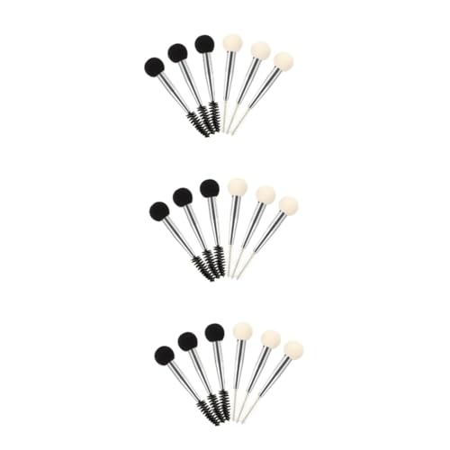 HAPINARY 18stücke Teiliges Doppelköpfiger Makeup-pinsel Für Wimpern Und Augenbrauen Für Grundierung Concealer Und Mascara Für Mädchen Und Frauen von HAPINARY