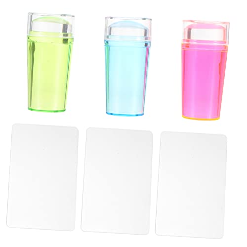 HAPINARY 3sätze Teiliges Nagel Stempel Mit Deckel Nagelkunst Werkzeuge Für Kreative Maniküre Designs Für Anfänger Und von HAPINARY