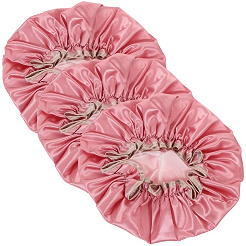 HAPINARY Doppellagige Duschhaube Für Frauen Mädchen Großes Größen Ölfest Mehrfachverwendbar Zum Duschen von HAPINARY