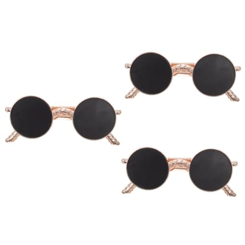 HAPINARY 3stücke Sonnenbrille Haarspange Form Einer Coolen Sonnenbrille Kreatives Haarschmuck Für Damen Elastische Metallschließe Für Halloween Und Partys von HAPINARY