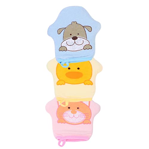 HAPINARY 3stücke Teiliges Cartoon Mädchen Duschhandschuhe Sanfte Schrubber Für Babybad Niedliche Schaumige Badehandschuhe Für Empfindliche von HAPINARY