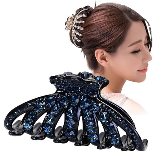 HAPINARY 3stücke Haarklammern Für Frauen Haarspangen Haarklammern Für Mädchen Haarschmuck Mit Kristallen Blau Violett Styling-tools Accessoires von HAPINARY