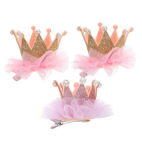 HAPINARY 3stücke Haarschmuck Mädchen Krone Elastische Blumenkrone Kopfbedeckung Haarschmuck Für Partys Festivals Alltag von HAPINARY