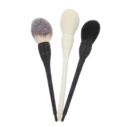 HAPINARY Wollpuderpinsel Satz Kosmetikpinsel Rattangriff Make-up-tools Einfacher Pinsel Für Damen Herren von HAPINARY