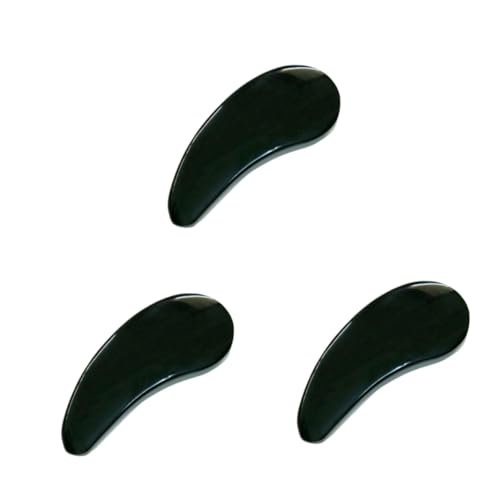 HAPINARY 3st Massagegerät Mit Ätherischen Ölen Spiral-lockenwickler Gesundheitsmassagegerät Kosmetik Planke Anti-aging-guasha-stick Kratzbrett Schwarze Spa-stirnbänder Für Damen Noire Black von HAPINARY