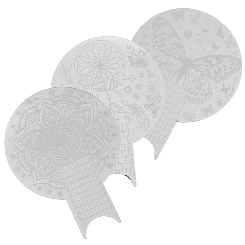 HAPINARY 3st Nagel Stempel Nagelstampfer-kit Nagelstempelset Stempel Für Nägel Nagelprägeplatte Nagelstempel Für Nagelkunst Maniküre-vorlagen Stempelplatten Für Nägel Blue Rostfreier Stahl von HAPINARY