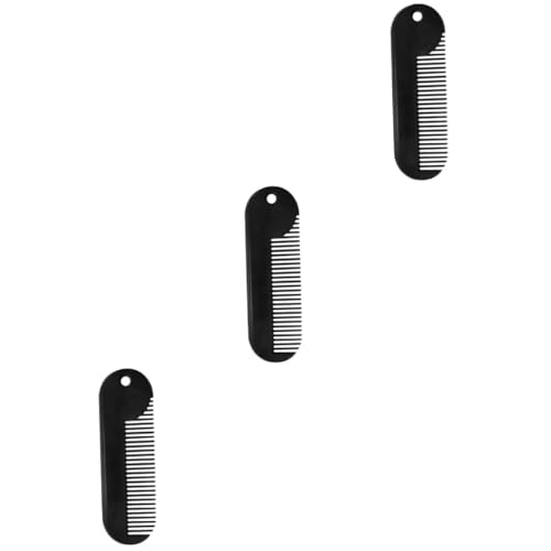 HAPINARY 3 Stücke Männer Bart Pflege Kit Kamm Pinsel -legierung Tragbare Essential für Styling Hals Wange Kiefer und von HAPINARY