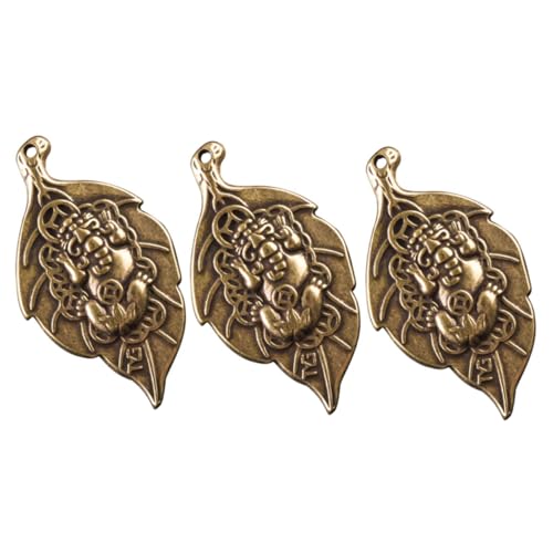 HAPINARY 3 Stücke Retro Messing Schlüsselanhänger Antiqued Design Elegante Dekorative Schlüsselanhänger Für Glück von HAPINARY