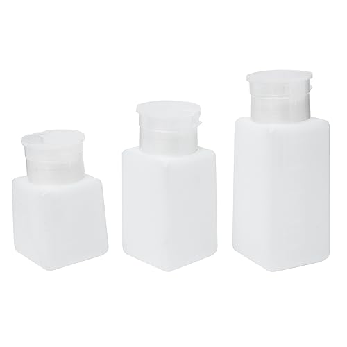 HAPINARY 3stücke Antistatische Pumpflasche Für Alkohol Kompakte Tragbare Flasche Mit Druckpumpmechanismus Für Sicheres Entnehmen Von Flüssigkeiten Für Labor Küche Und Badezimmer von HAPINARY