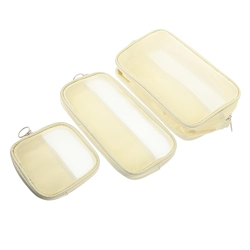 HAPINARY 3stücke Kosmetiktasche Mit Reißverschluss Organizer-Tasche Für Reise Aufbewahrungstasche Für Damen Make-up-Tasche Kulturbeutel Für Reisen Camping Und Heimgebrauch von HAPINARY