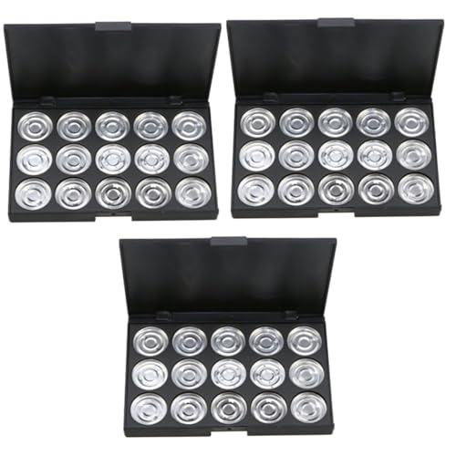 HAPINARY 3stücke Leeres Kosmetik-case Kreativer Lidschatten-Organizer Für Puder Und Foundation Rund Durchmesser von HAPINARY