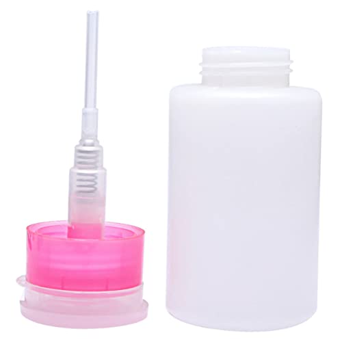HAPINARY 3stücke Nagellackentferner Flasche Mit Druckpumpe Plastik Flasche Mit Schloss Für Makeup-entferner Und Flüssigkeiten Weiß von HAPINARY