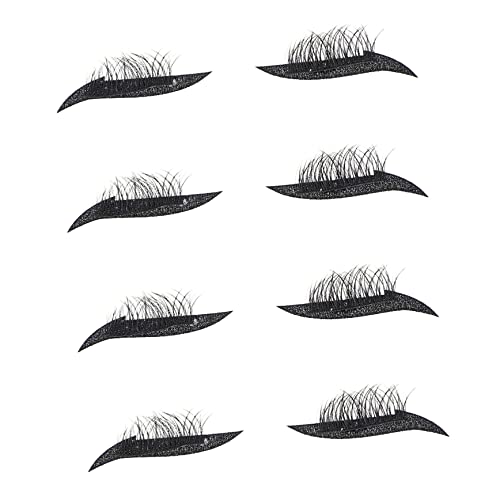 HAPINARY 4 Paar Aufkleber für falsche Wimpern Werkzeugaufkleber Schönheitswimpern Eyeliner-Stift Augen-Make-up-Aufkleber dekorative Aufkleber Kosmetik Klebeband schmücken von HAPINARY