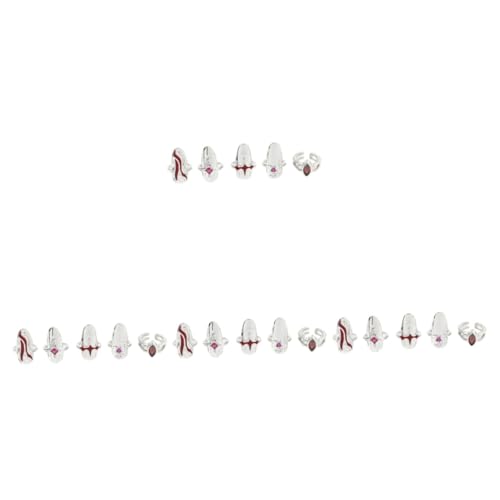 HAPINARY 4 Sets Leuchtende Nagelspitzen Für Damen Schmuck- Für Festivals von HAPINARY