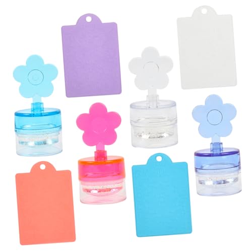 HAPINARY 4sätze Nagel Kunst Stempel Mit Schaber Cartoon Formen Für Maniküre Transparent Und Nageldesigns Im Salon Oder Zuhause von HAPINARY