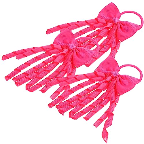 HAPINARY 4 Sets Haarbänder Weihnachts-haarschleifen Cheerleader-schleifen Pferdeschwanzhalter Bänder Für Frauen Teenager-mädchen Krawatten 3 Stück * 4 von HAPINARY
