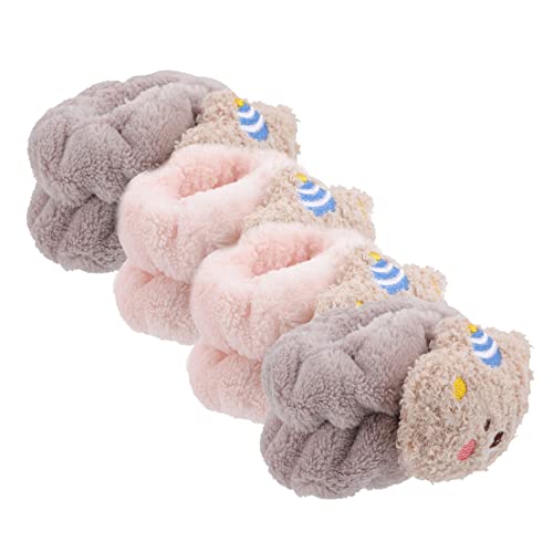 HAPINARY 4 Stück Armband Waschen Handtücher Handtuch-armbänder Armbänder Reinigen Cartoon-gesichtswaschbänder Handgelenk Waschband Handgelenktücher Zum Waschen Des Gesichts Falsch von HAPINARY