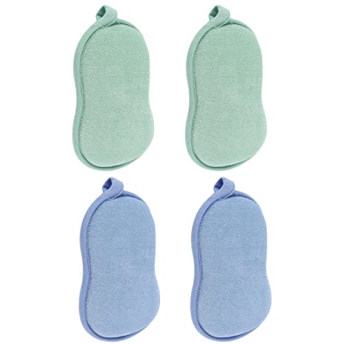 HAPINARY 4stücke Doppelseitige Dusche Körper Wäscher Pinsel Peeling Schwämme Bad Handtuch Für Erwachsene von HAPINARY