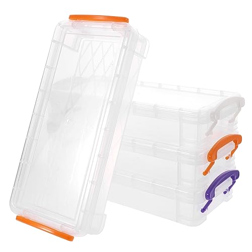 HAPINARY 4-teilige Federmäppchen-aufbewahrungsbox Mit Großer Kapazität Stapelbar Stifte-Organizer Schule Büro Kunststoff 30 cm Schlichtes Design von HAPINARY