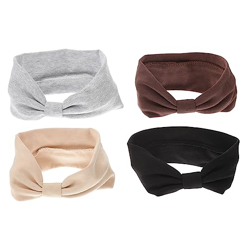 HAPINARY 4stücke Geknotete Stirnbänder Für Frauen Elastisches Stirnband Für Gesichtswaschen Und Yoga-übungen von HAPINARY