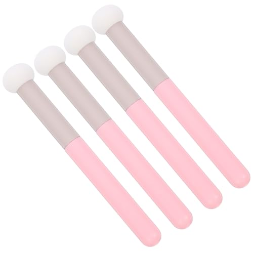 HAPINARY 4 Stück Concealer-Pinsel mit Pilzkopf Concealer-Pinsel unter dem Auge Make-up-Puffschwamm mit Griff Make-up-Schwämme für Grundierungen Concealer-Pinsel Damen Concealer-Schwamm von HAPINARY