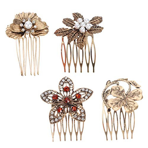 HAPINARY Perlen Haarkämme Kopf-schmuck Mit Perlen Und Diamant Für Frauen Haarschmuck Für Hochzeit Und Party von HAPINARY