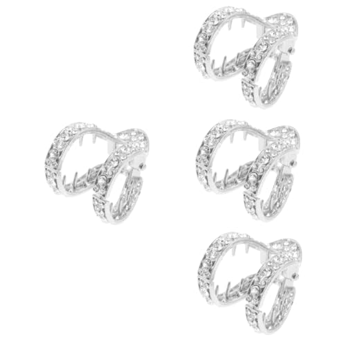 HAPINARY 4stücke Clip Für Hohen Pferdeschwanz Förmiger Haarhalter Aus Metall Mit Strass Für Feines Haar Leichte Haarspange Für Frauen Und Mädchen Vielseitiger Haarschmuck Für von HAPINARY
