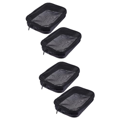 HAPINARY 4stücke Tragbare Mesh Kosmetiktaschen Durchsichtige Reise-toilettentaschen Für Damen Für Make-up Und Pflegeartikel Kompakt Und Praktisch Für Unterwegs von HAPINARY