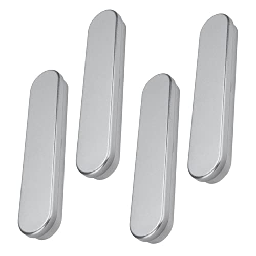 HAPINARY 4 Stück Multi Funktionale Einlagige Stiftebox aus Silbernem Rechteckiges Federmäppchen für Schüler Eleganter Aufbewahrungsbehälter für Kugelschreiber Bleistifte und Pinsel von HAPINARY