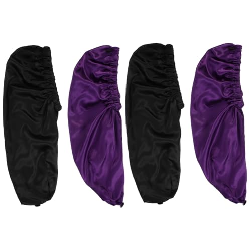HAPINARY 4stücke Satin Schlafhaube Für Damen Elastische Haarpflege Haube Für Haarerhalt Und Chemotherapie Für Frische Frisur Am von HAPINARY