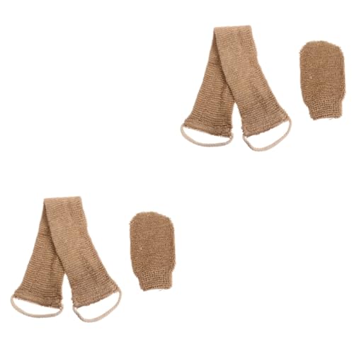 HAPINARY 2sets Zurück Handtuch Bad Wäscher Peeling Körper Dusche Gesicht Dekontamination Handschuhe Material Freundliche Haut 2 Stücke * 2 von HAPINARY