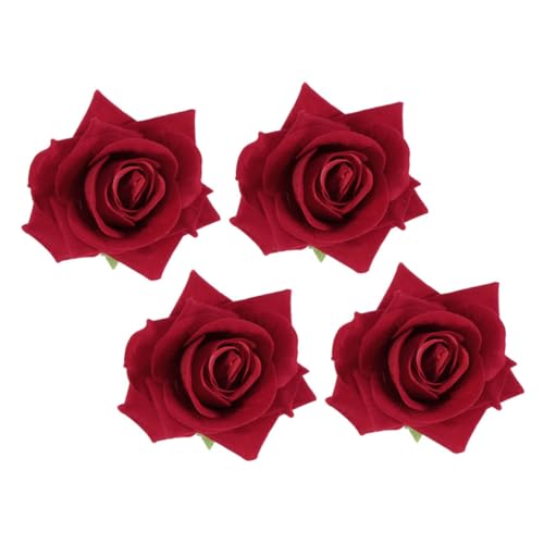 HAPINARY 4 Stück Rote Künstliche Rosen Haarschmuck Brosche und Haarklammer Vielseitig Tragbar Langlebig für Hochzeit Party Damen und Mädchen HAPINARY 4 Stück Rote Künstliche Rosen Haarschmuck Brosche und Haarklammer Vielseitig Tragbar Langlebig für Hochzeit Party Damen und Mädchen von HAPINARY