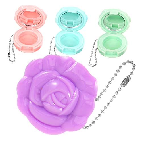 HAPINARY 4er Satz Leerer Kosmetik Behälter Für Lidschatten Reisen Lagerung Mit Rose Design Kompakt Und Leicht Für Make-up Proben Und Lippenstift von HAPINARY