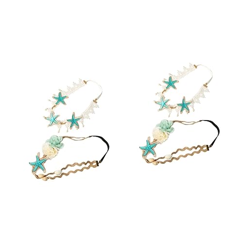 HAPINARY 4stücke Perlen-stirnband Mit Blumen Spitzen Und Muschel-design Für Frauen Für Hochzeiten Strandpartys Und Festliche Anlässe Modisches Haarschmuck HAPINARY 4stücke Perlen-stirnband Mit Blumen Spitzen Und Muschel-design Für Frauen Für Hochzeiten Strandpartys Und Festliche Anlässe Modisches Haarschmuck von HAPINARY